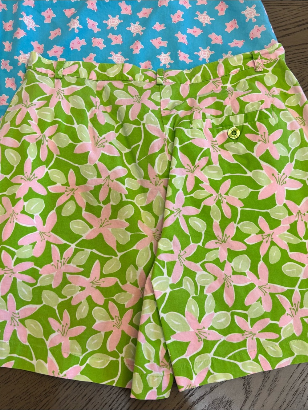 Lilly Pulitzer Trio Mini Skirts / shorts in Pink, Green & Blue - Picture 6 of 16